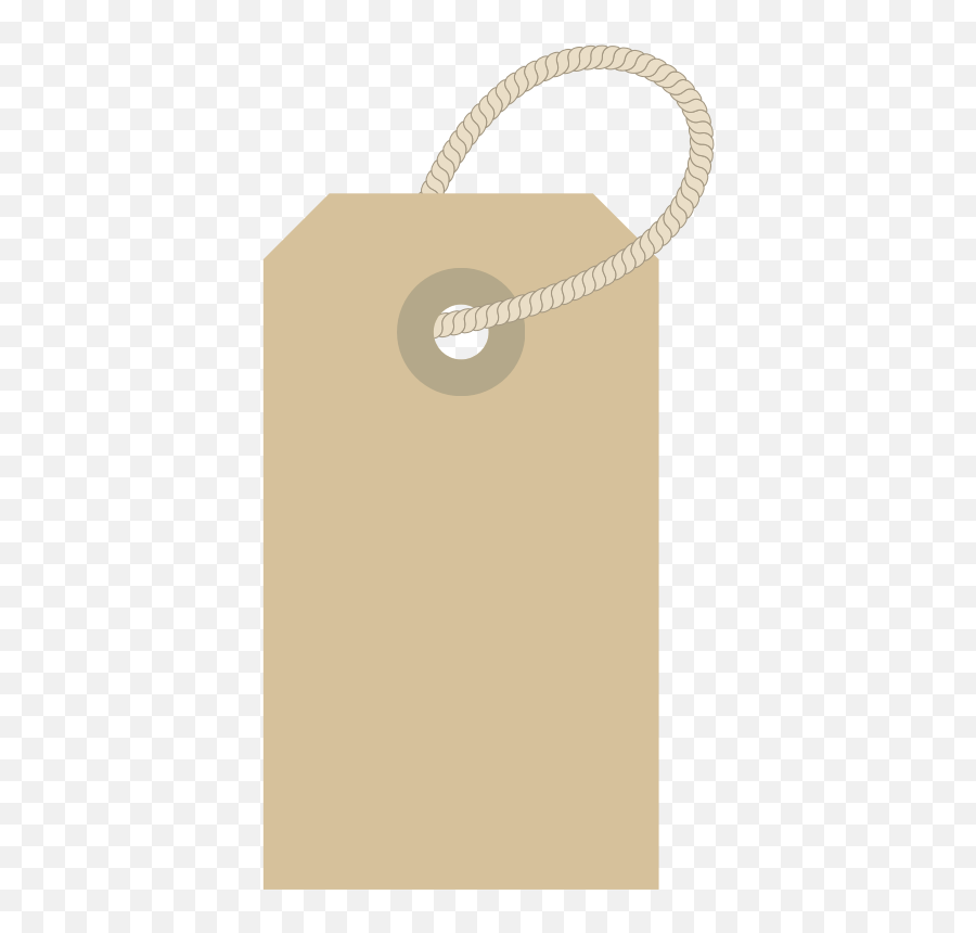 Clothing Label With Rope - Clothes Label Clipart Png Price Tag Png Beige Emoji,Coat Hanger Emoji