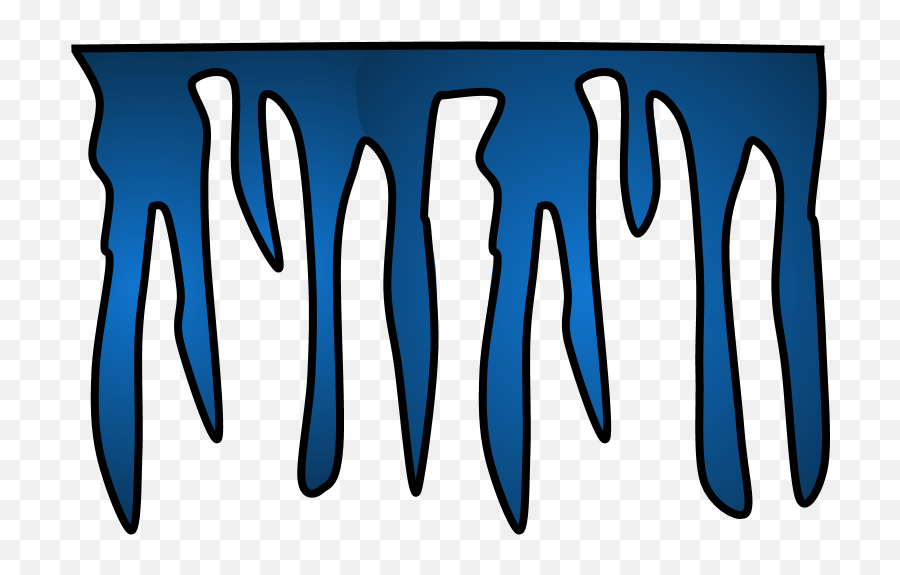 Icicle Dark Blue Png Clipart - Vertical Emoji,Icicle Emoji