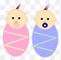 Boy Girl Twin Babies PNG SVG Clip art for Web - Download Baby And Emoji