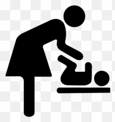 Diaper Change Symbol - Baby Changing Table Clipart Emoji,Hungry Emoticon