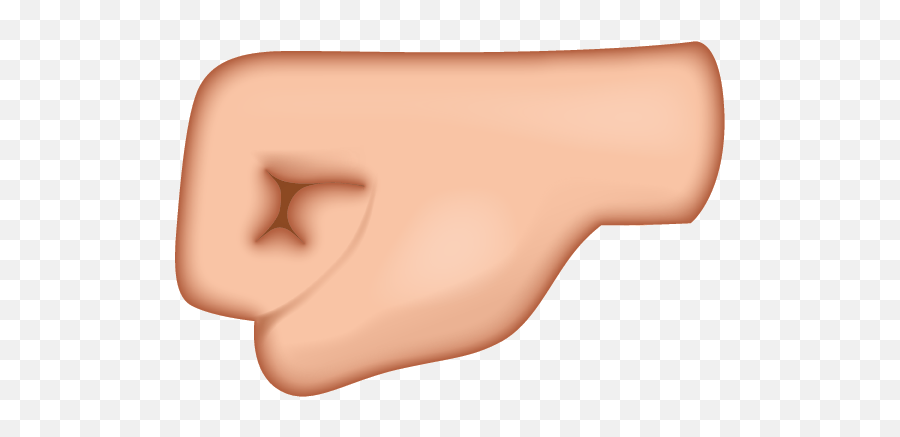 Left - Ivory Emoji,Fist Emoji Png