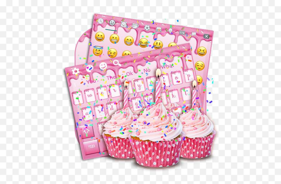 Cup Cake Keyboard - Cupcake Emoji,Unicorn Emoji Cake