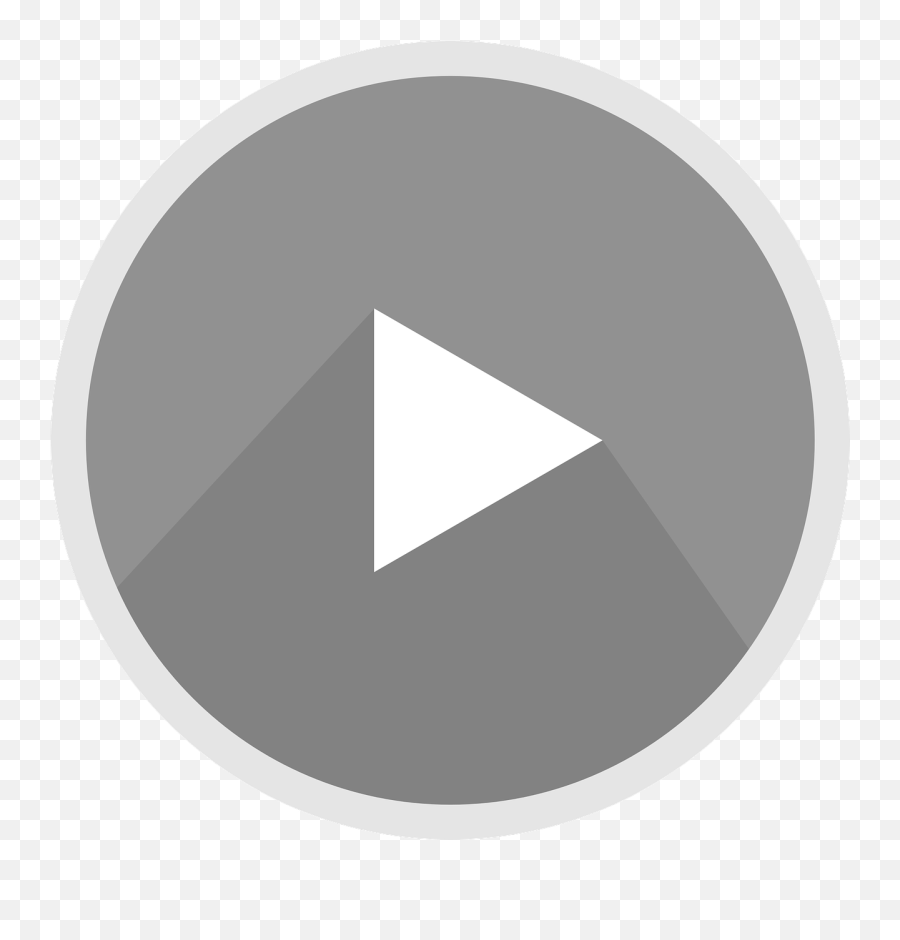 The Youtube Logo Icon Grey Social Media - Logo Youtube Png Gris Emoji,Iphone 5s Emojis