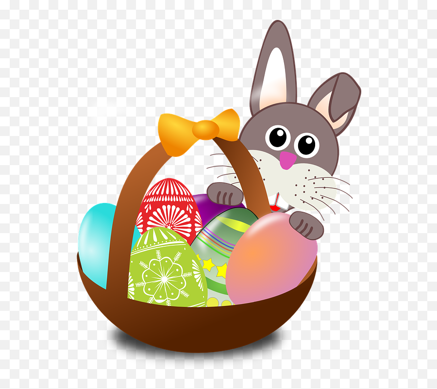 Easter Bunny Eggs - Png Easter Basket Emoji,Easter Basket Emoji