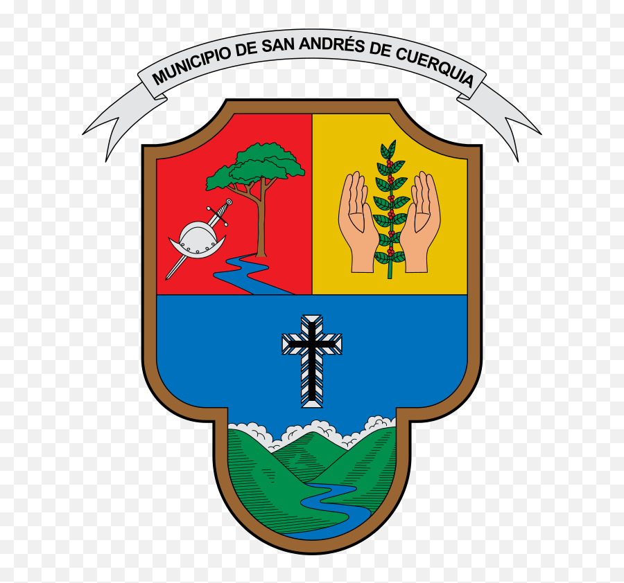 Escudo De San Andrés De Cuerquia - Alcaldia De San Andres De Cuerquia Emoji,Bandera De Colombia Emoji