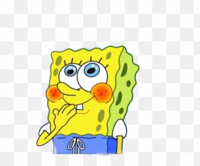 Spongebob Blushing - Real Life Example Of Square Root Emoji,Spongebob Emoji