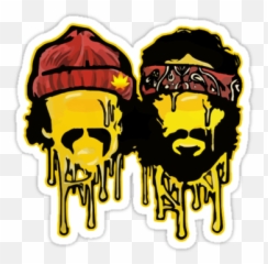 Pin - Cheech And Chong Dab Mat Emoji