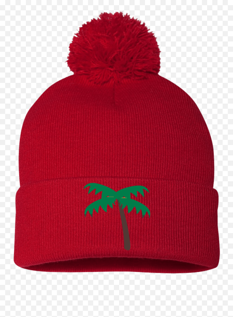Palm Tree Emoji Sp15 Sportsman Pom Pom - Knit Cap,Emoji Hat And Gloves