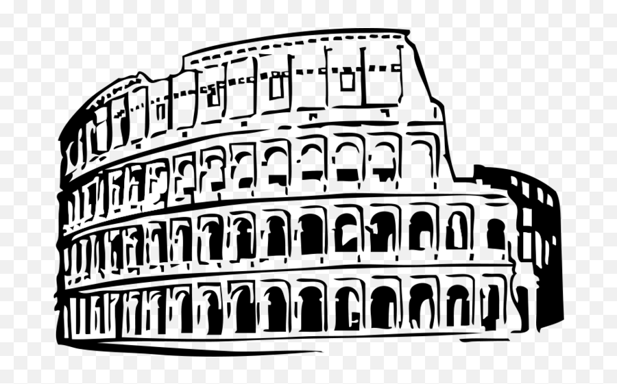 Italian Clipart Building Italian - Roman Colosseum Clip Art Emoji,Colosseum Emoji