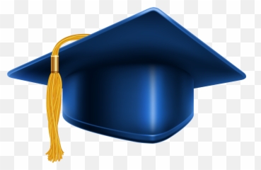 Free Blue Graduation Cap Png Download Clip Art - Emoji