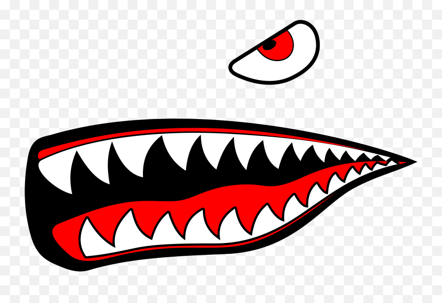 Shark Eye And Teeth Vector Clipart - Shark Teeth Png Emoji,Girl Lightning Emoji