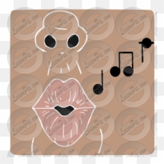 Whistle Mouth Clipart - Illustration Emoji,Referee Whistle Emoji