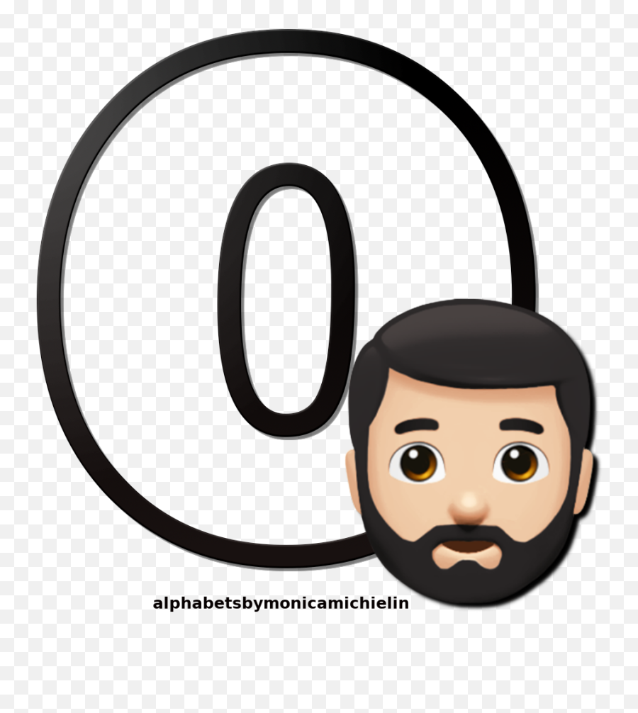 Bearded Man Emoji Emoticon Alphabet - Cartoon,Bearded Emoji