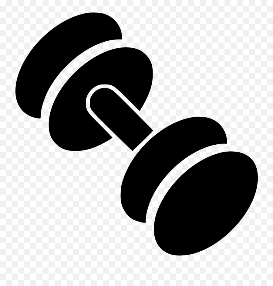 Dumbbell Clipart Free - Dumbbell Png Cartoon Emoji,Dumbbell Emoji