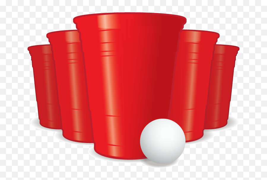 Clipart Beer Pong Png - Solo Cup Beer Pong Emoji,Red Solo Cup Emoji