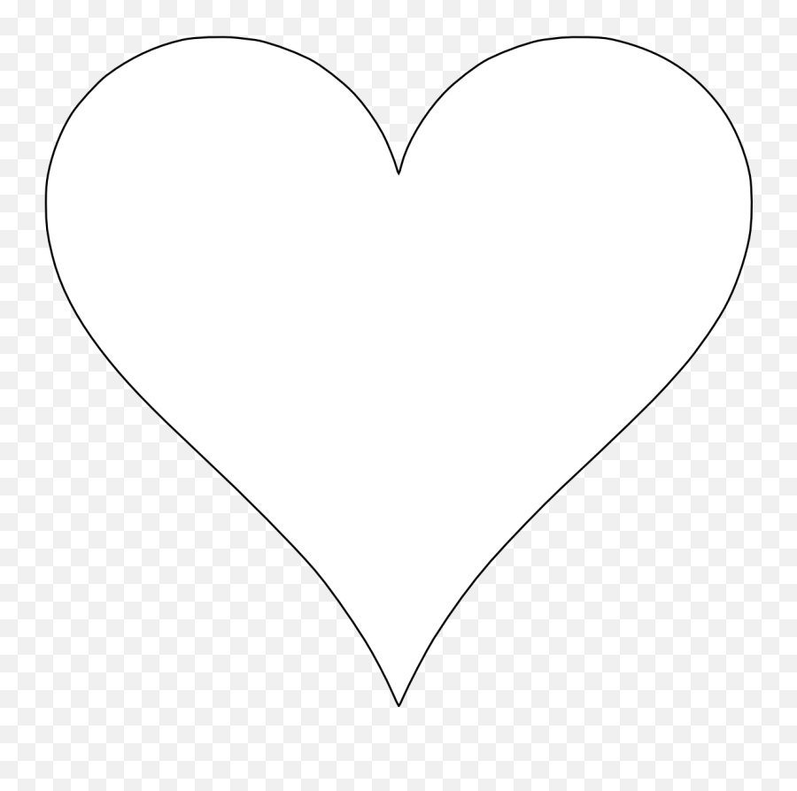 Heart Template Modèle De Cœur Dessin De Coeur Decoration - Cut Out A Heart Emoji,Roach Emoji