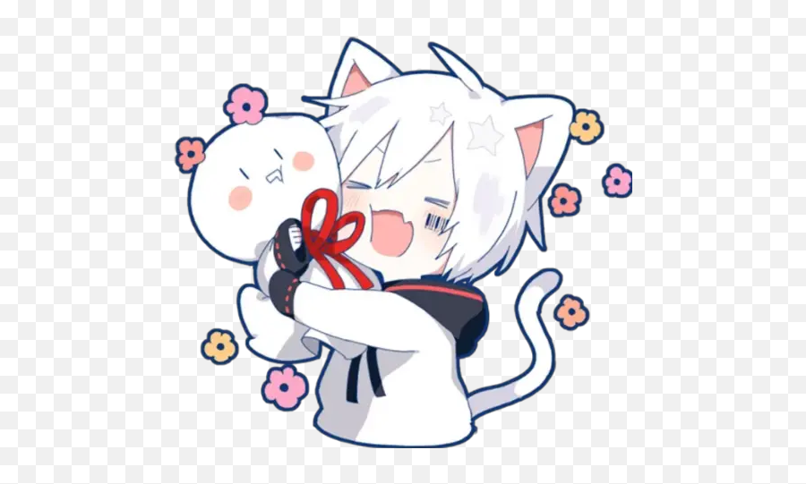 Neko 3 Stickers For Whatsapp - Mafumafu Stickers Emoji,Neko Emoji