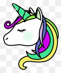 rainbow unicorn png - cute colorful Unicorn Clipart Transparent Background Emoji