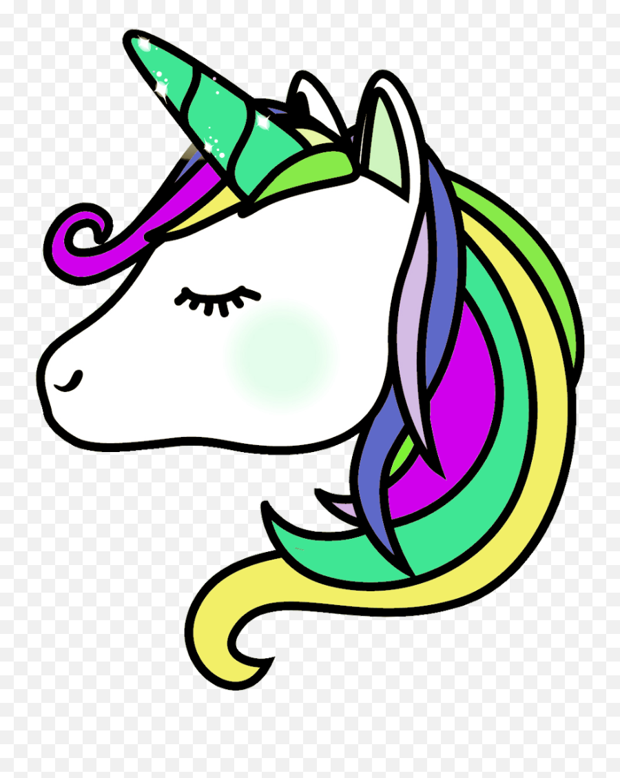 Rainbow Unicorn Png - Unicorn Rainbow Cute Colorful Unicorn Clipart Transparent Background Emoji,Unicorn Wallpaper Emoji