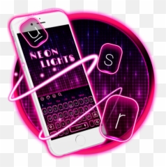 Descargar Teclado rosa claro neón 10001002 Apk - keyboard Iphone Emoji