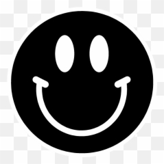 1080 Uhd Happy Smiley Faces Black And White Clipart - Instagram Icon Black Round Emoji,Unsure Emoticon