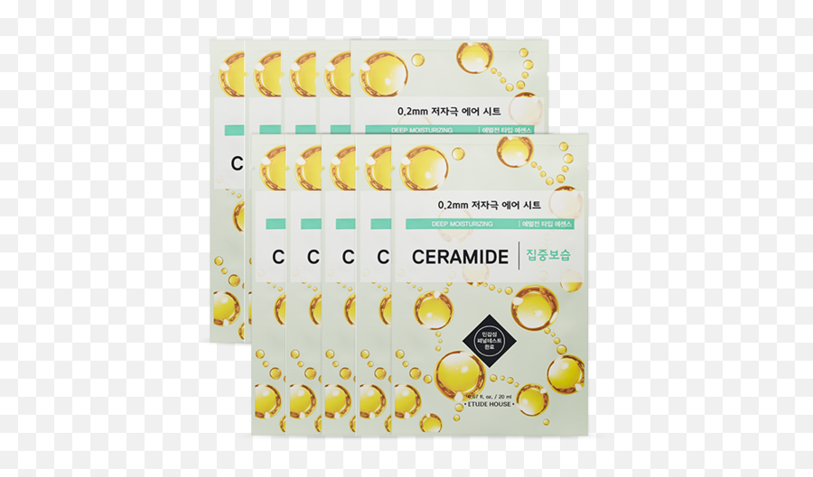 Etude House - 02 Therapy Air Mask Ceramide 10 Sheets Etude House Ceramide Mask Emoji,Emoticon Mask