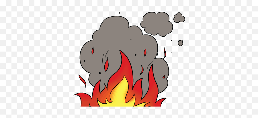How To Draw Flames And Smoke - Fire With Smoke Drawing Emoji,How To Draw The Fire Emoji