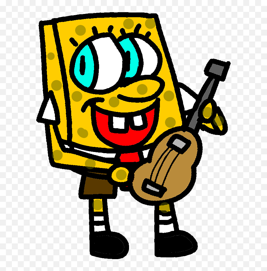 Spongebob Bassguitar Bass Sponge I Call This - Cartoon Emoji,Sponge Emoji