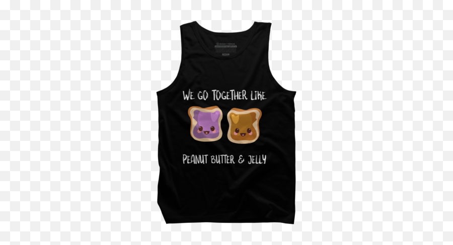 Shop Susurrationstudiou0027s Design By Humans Collective Store - Sleeveless Shirt Emoji,Peanut Butter Jelly Emoji