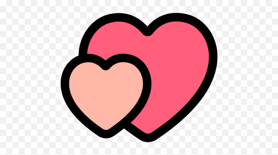 Heart Clipart Clipart Pink Double Heart - Icon Gambar Love Png Emoji,Double Heart Emoji