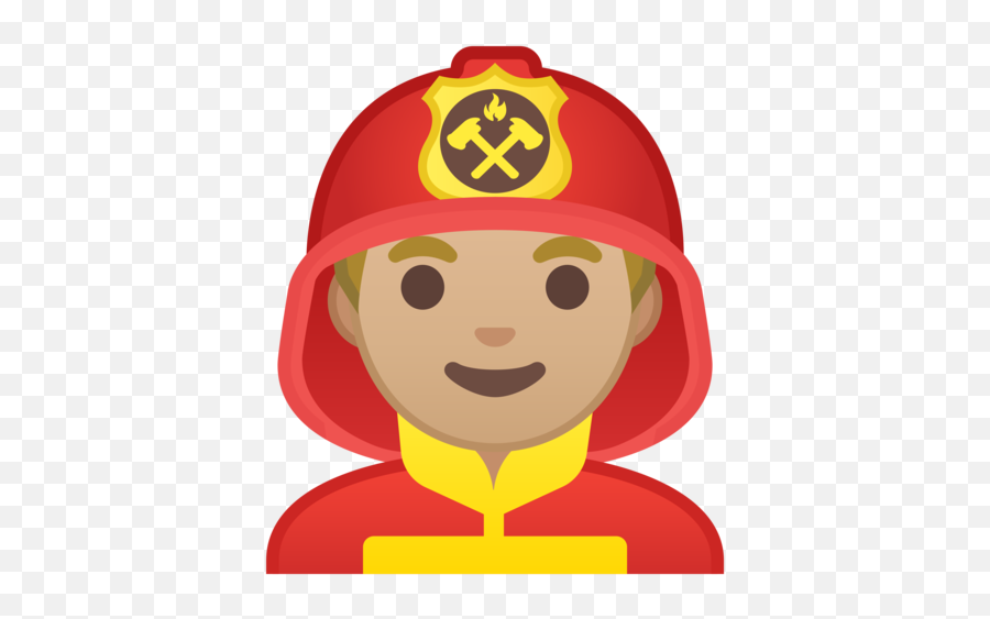 U200d Feuerwehrmann Mittelhelle Hautfarbe - Emoji Bombero Emoji,Emoji Super Mario