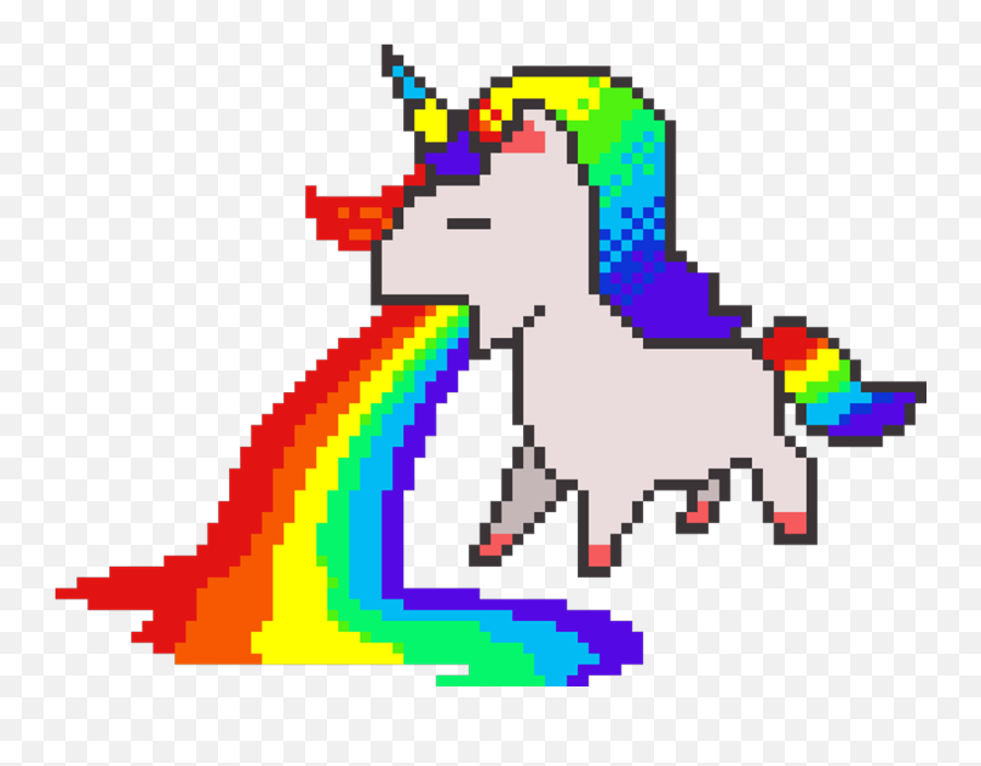 Pixelart Sticker - Cute Unicorn Pixel Art Emoji,Marshmello Emoji