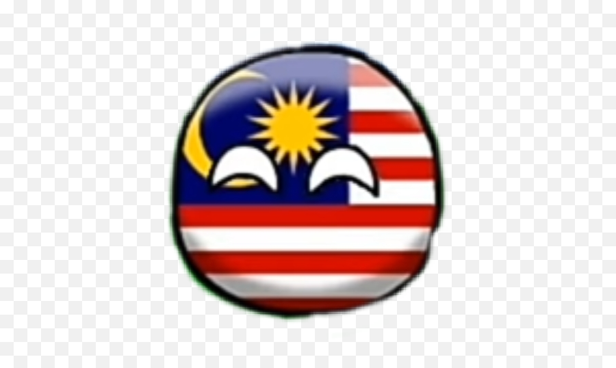 Malaysia Flags Countryballs Sticker - Country Ball Malaysia Emoji,Malaysia Flag Emoji