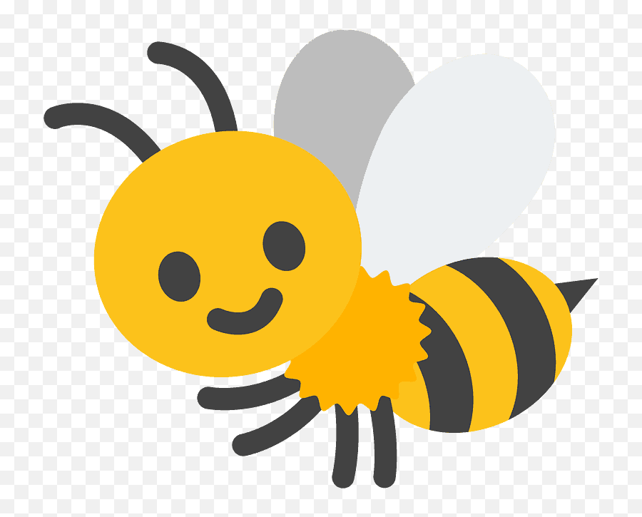 Honeybee Emoji Clipart - Bee Emoji,Bug Emojis