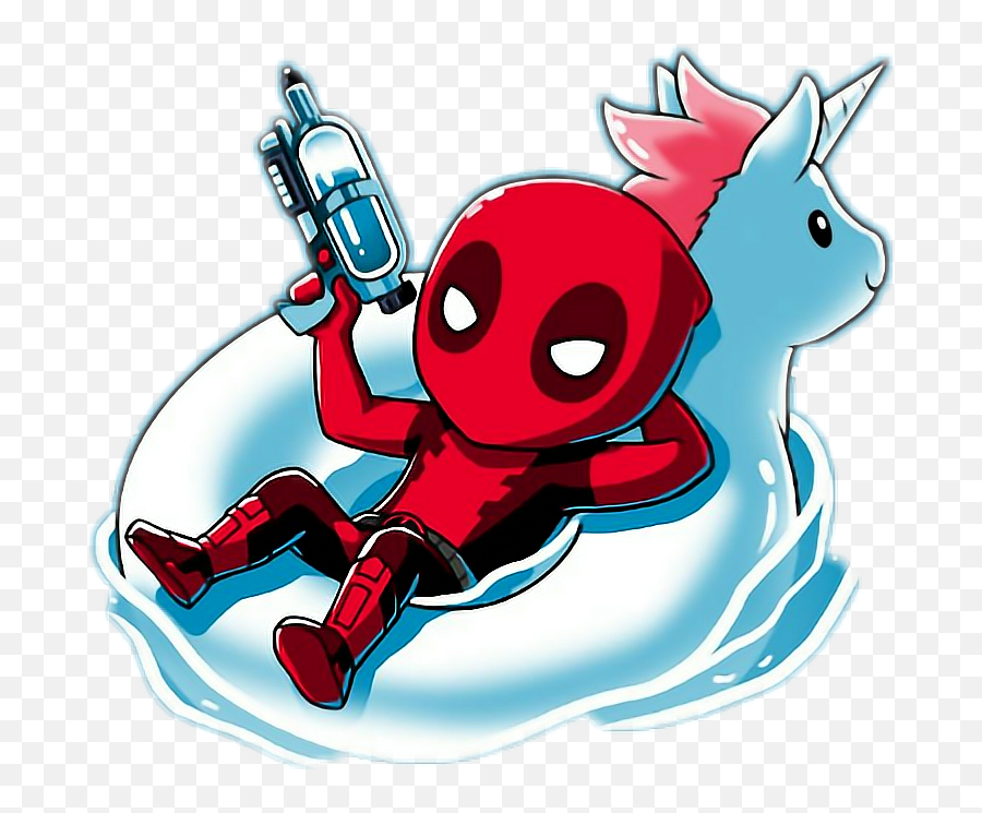 Deadpool Clipart Unicorn Deadpool Unicorn Transparent Free - Deadpool In A Pool Emoji,Deadpool Emoji