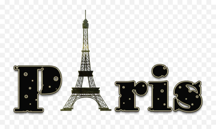 Paris Letters Eiffel Tower Graphics Decoration - Eiffel Tower Clip Art Emoji,Eiffel Tower Emoji