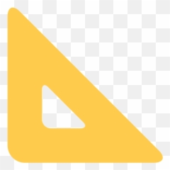 Twemoji 1f4d0 - Setsquare Emoji,Twemoji