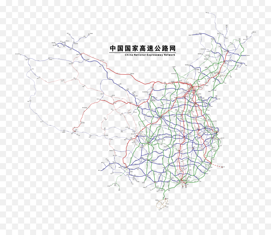 China National Expressway Network - China Highway System Emoji,North Korea Emoji