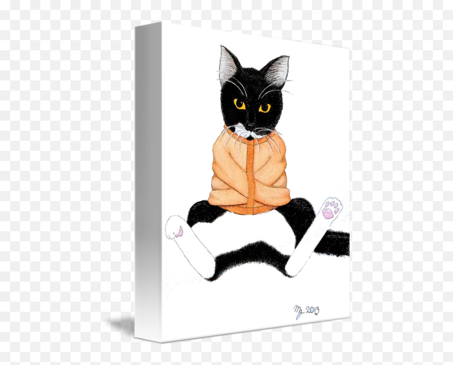 Crazy Clipart Straight Jacket Crazy - Cat In Straight Jacket Emoji,Straight Jacket Emoji