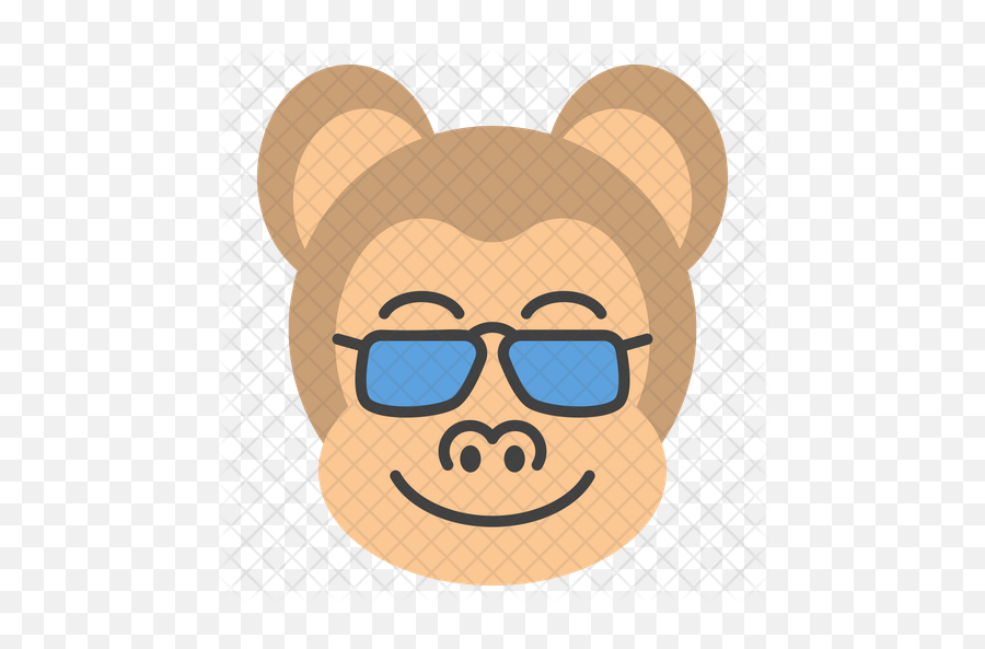 Sunglasses Monkey Emoji Icon Of Flat - Icon,Android Monkey Emoji