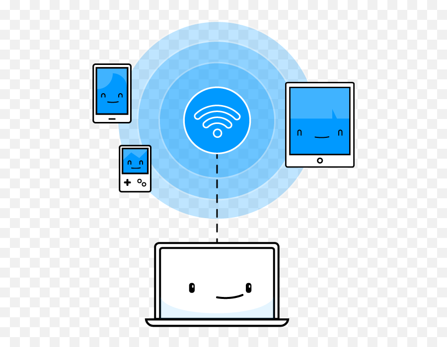 Turn Your Pc Into A Wi - Hotspot Wifi Emoji,Wifi Emoji