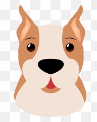 Boxer Dog Face Vector Clipart Image - Dog Face Vector Png Emoji,Ok Emoji