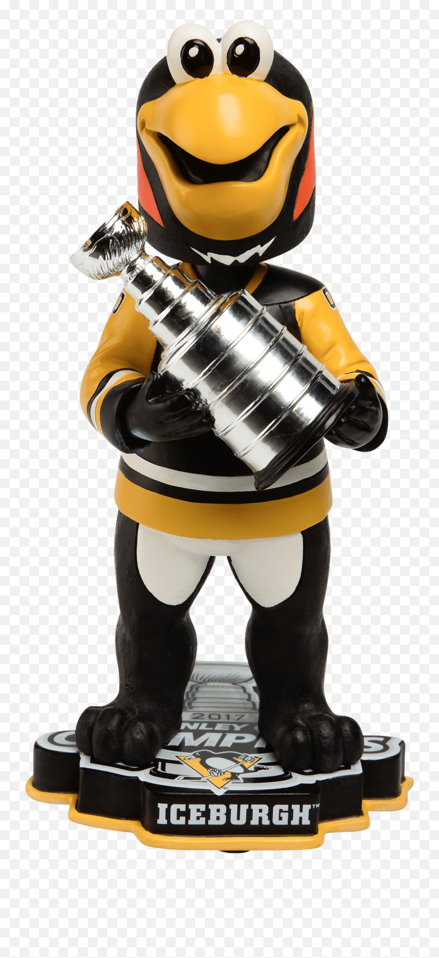 Iceburgh Pittsburgh Penguins 2017 - Iceburgh Pittsburgh Stanley Cup Bobblehead 2009 Emoji,Drummer Emoticon