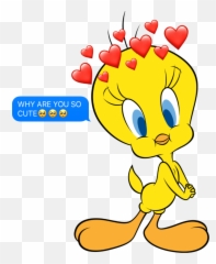 Tweety Looneytunes Cute Bird Yellow Iphoneemoji Emoji - Looney Tunes Popular Cartoon Characters,Bird Emoji