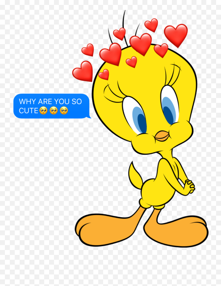 Tweety Looneytunes Cute Bird Yellow Iphoneemoji Emoji - Looney Tunes Popular Cartoon Characters,Bird Emoji