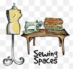 Desk Clipart Messy - Putting A Sewing Room Together Png Emoji