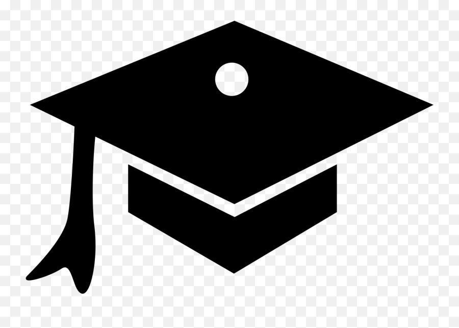 Graduate Cap - Graduation Hat Clipart Black And White Png Emoji,No Cap Emoji