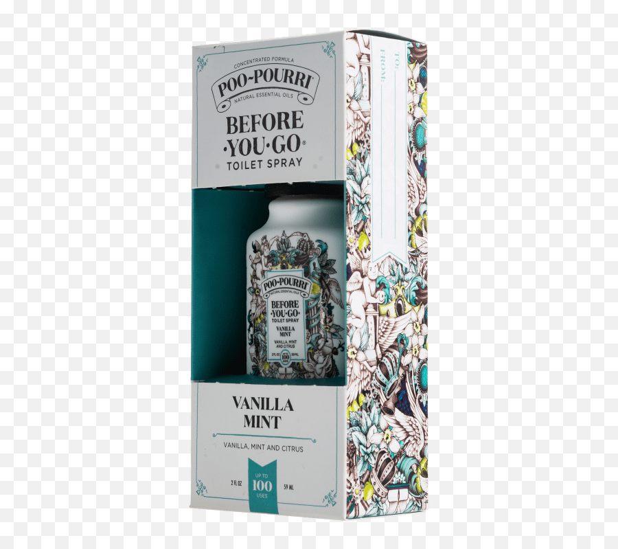 2 - Pack Poopourri Vanilla Mint 2oz In Gift Box Vodka Emoji,Salt Emoji Iphone