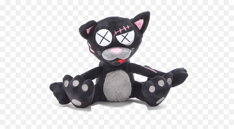 Klaus The Black Cat - Stuffed Toy Emoji,Slobbering Emoji