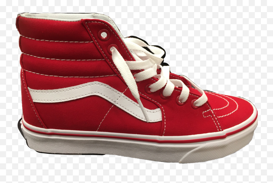 Vans Hightops Sneakers Red Redshoes - Skate Shoe Emoji,Emoji Shoe Laces